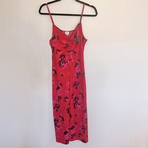 A New Day Target Red Slip Midi Dress Small